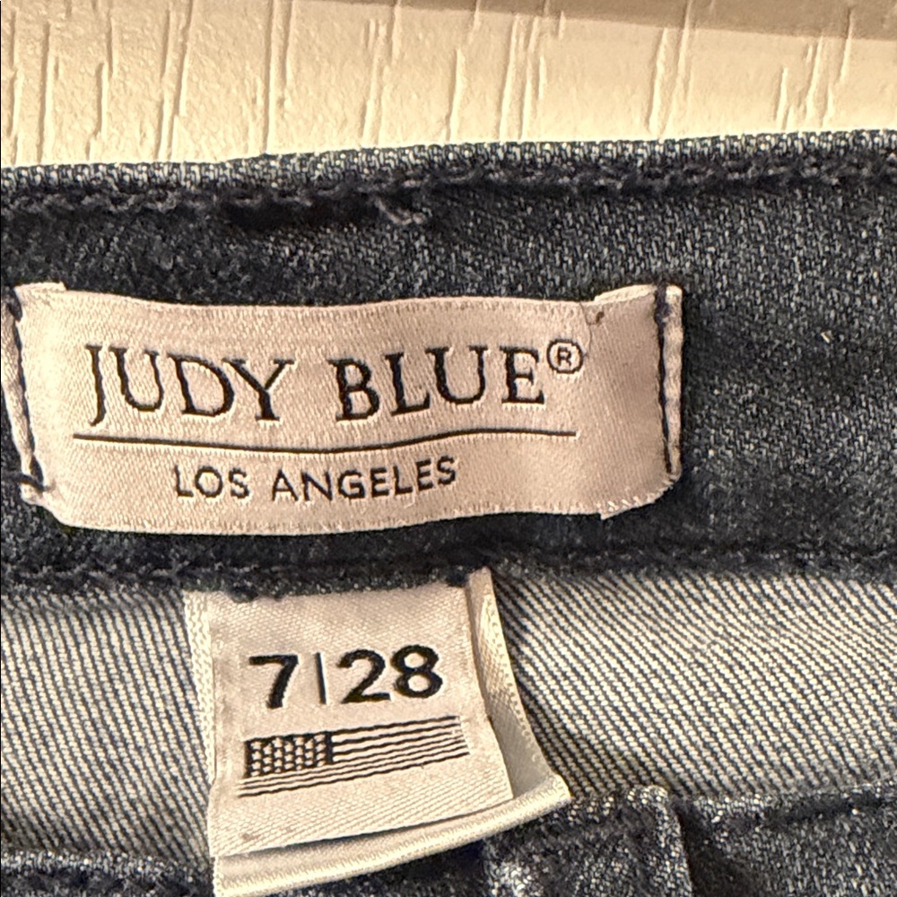 Judy Blue Dark Blue Flare Jeans - Picture 2 of 3